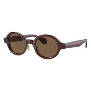 New GIORGIO ARMANI Brown Round AR8205 6062/73 Sunglasses Women